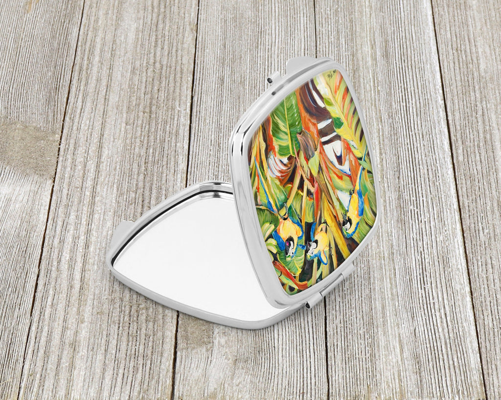 Parrots Compact Mirror Decorative Travel Makeup Mirror for Women Girls Gifts Pocket Makeup Mirror Folding Handheld