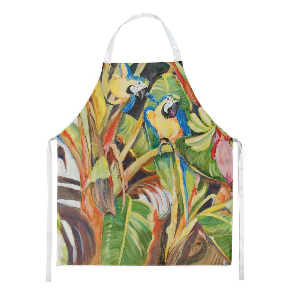 Parrots Blue and Gold Macaws Apron Cooking Kitchen Server Baking Crafts Gardening for Adult Women Men, Unisex, Large, Multicolor