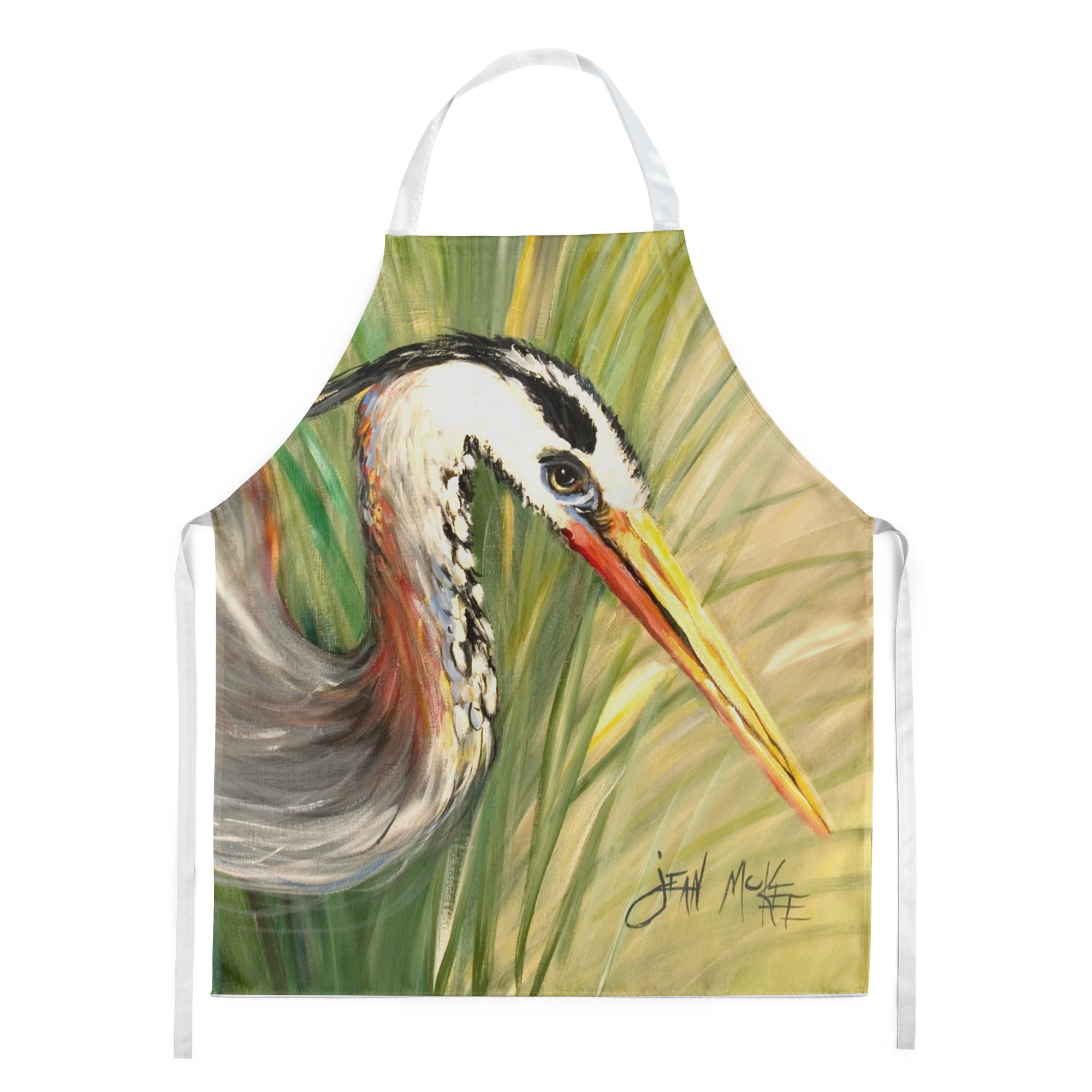 Blue Heron Apron Cooking Kitchen Server Baking Crafts Gardening for Adult Women Men, Unisex, Large, Multicolor