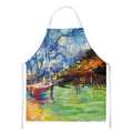 Boat Starlight Sailboats Apron Cooking Kitchen Server Baking Crafts Gardening for Adult Women Men, Unisex, Large, Multicolor