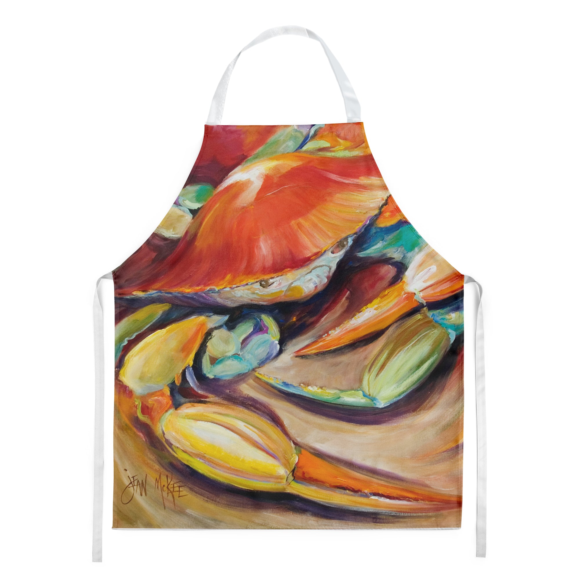 101 Crab Apron Cooking Kitchen Server Baking Crafts Gardening for Adult Women Men, Unisex, Large, Multicolor