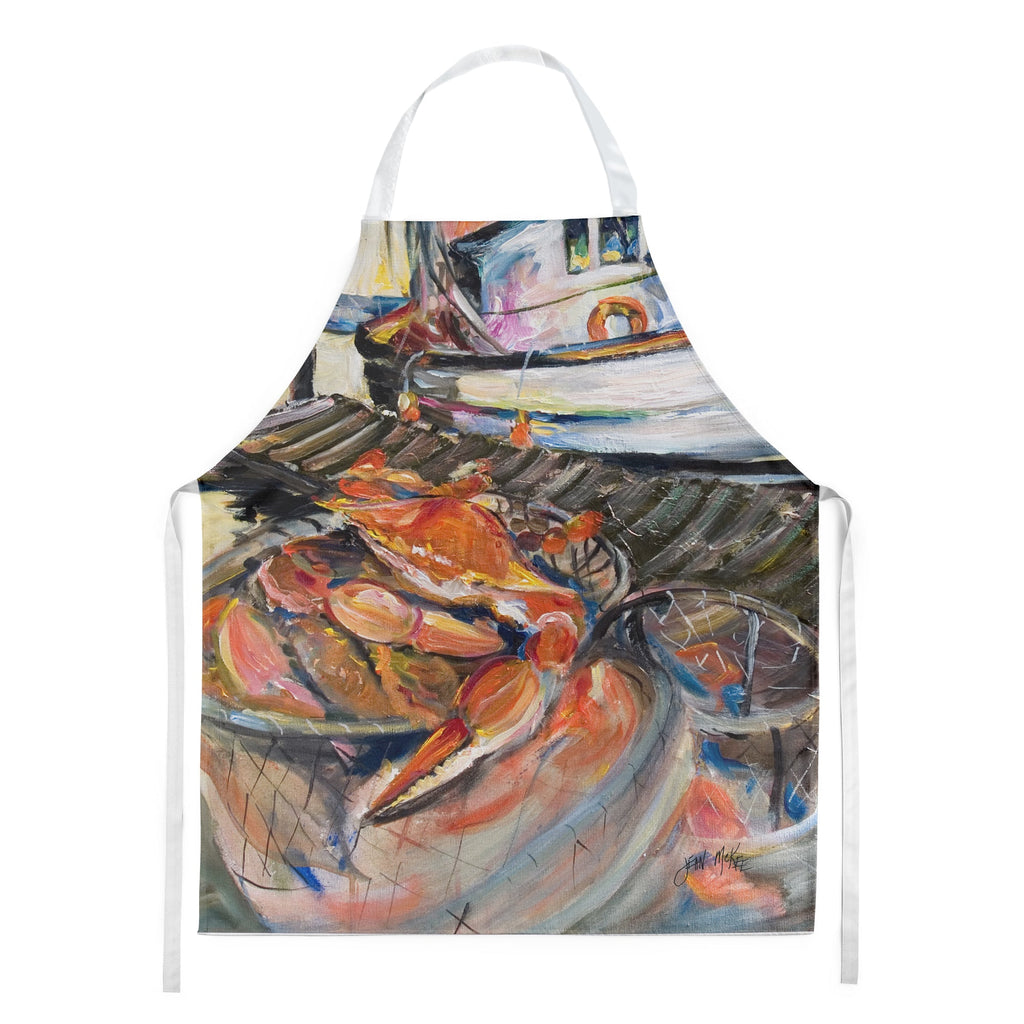 Crab Trap Crab Apron Cooking Kitchen Server Baking Crafts Gardening for Adult Women Men, Unisex, Large, Multicolor
