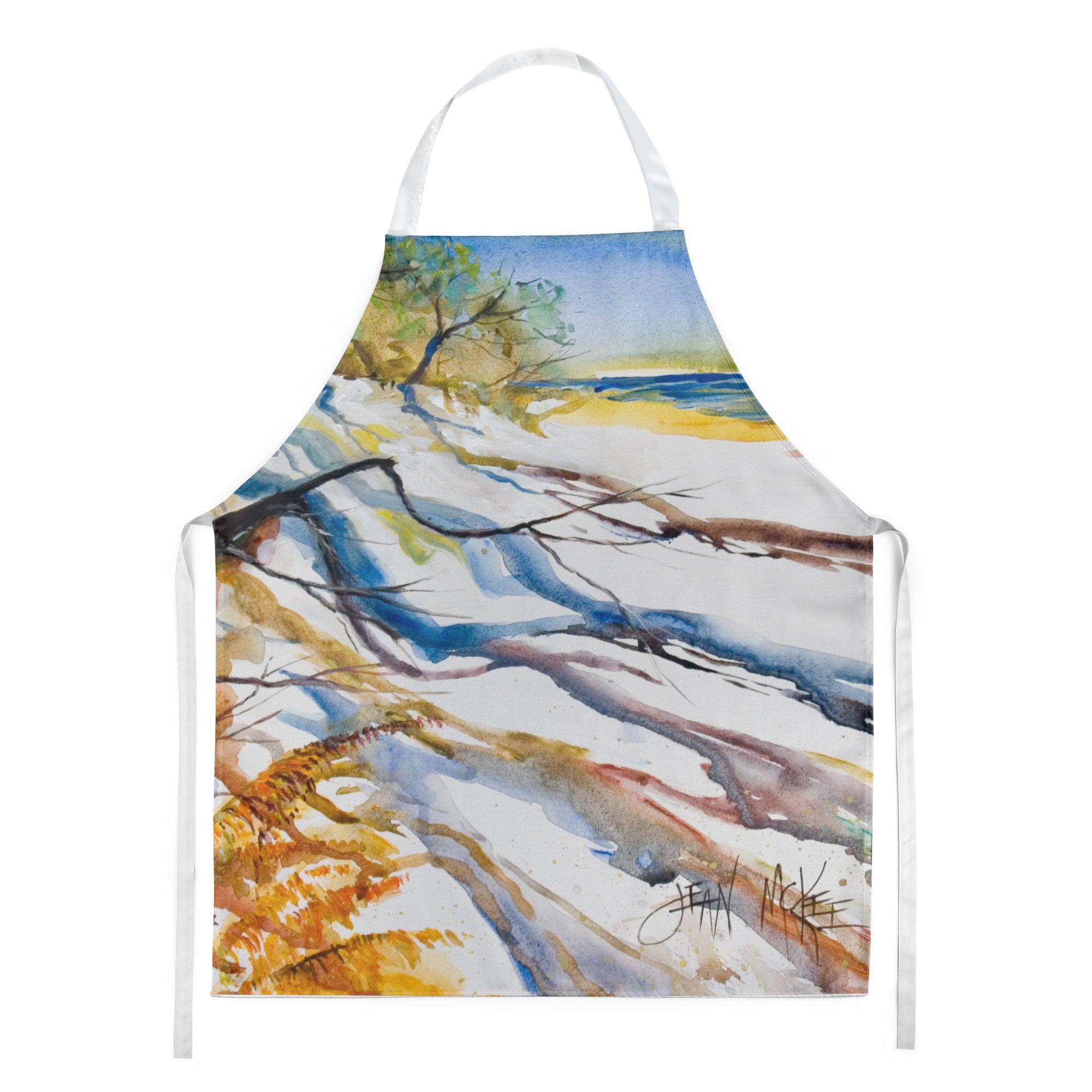 Sand Dune Apron Cooking Kitchen Server Baking Crafts Gardening for Adult Women Men, Unisex, Large, Multicolor