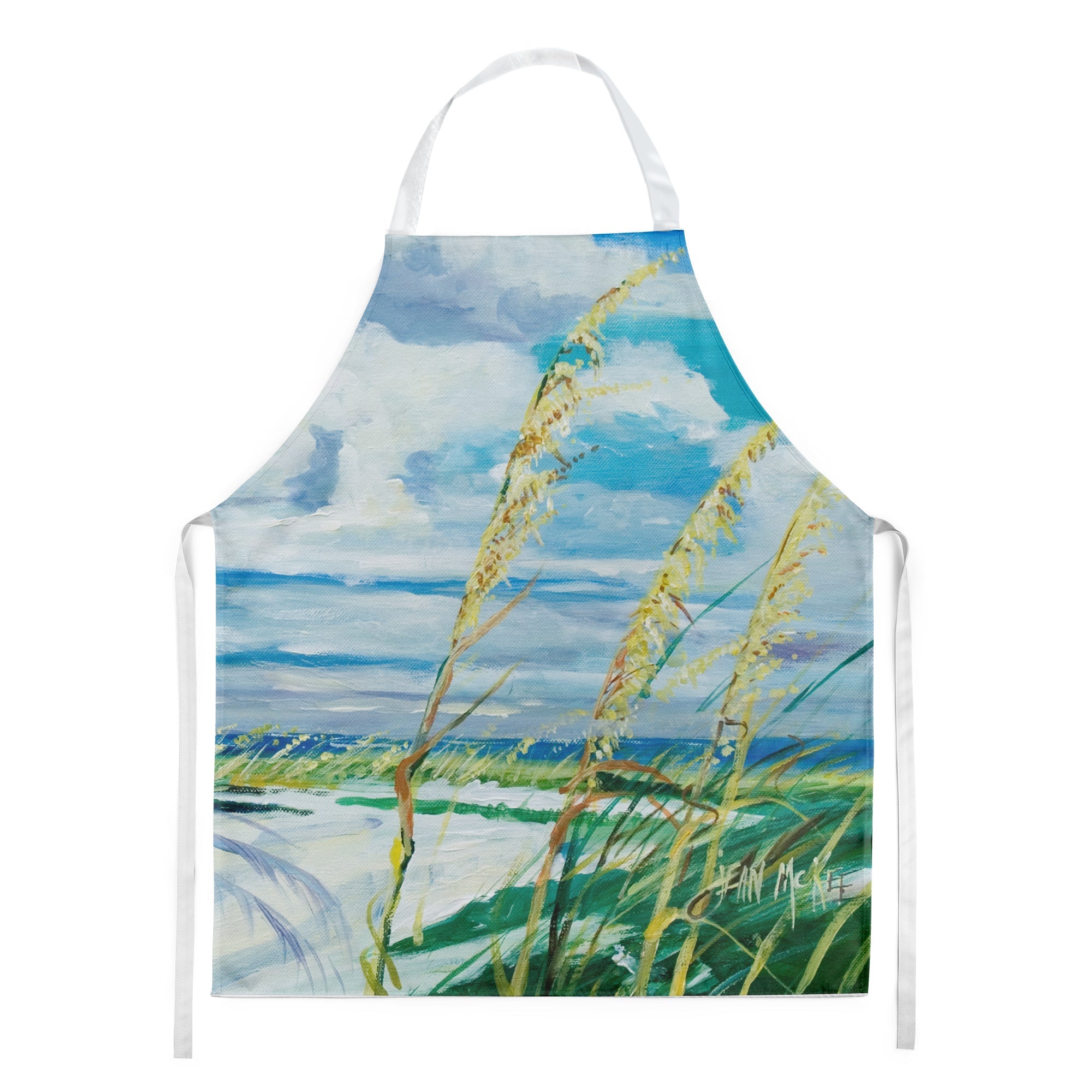 Sea Oats Apron Cooking Kitchen Server Baking Crafts Gardening for Adult Women Men, Unisex, Large, Multicolor