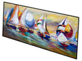 Sailboats Dauphin Island Race Runner Mat 28x58 Front Door Mat Indoor Outdoor Rugs for Entryway Hallway Foyer Non Slip Washable Wide Doormat