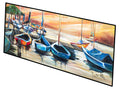 Sailboats Boatview Warm Runner Mat 28x58 Front Door Mat Indoor Outdoor Rugs for Entryway Hallway Foyer Non Slip Washable Wide Doormat