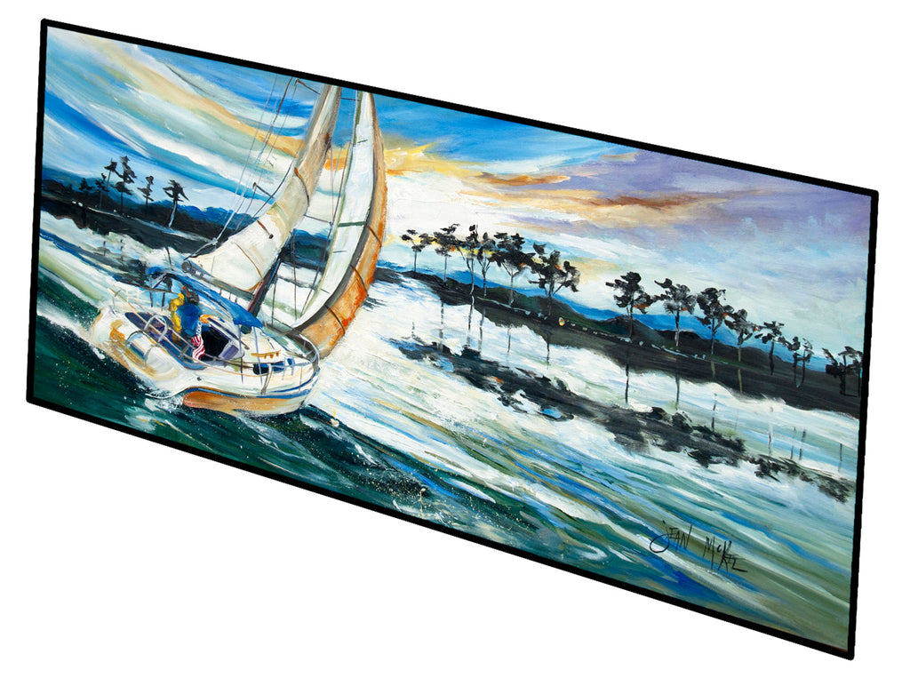 Sailboats Lake Martin Runner Mat 28x58 Front Door Mat Indoor Outdoor Rugs for Entryway Hallway Foyer Non Slip Washable Wide Doormat