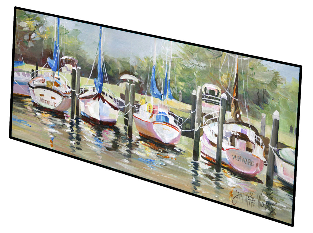 Sailboats Winward Runner Mat 28x58 Front Door Mat Indoor Outdoor Rugs for Entryway Hallway Foyer Non Slip Washable Wide Doormat