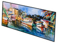 Shrimp Boats Warehouse Runner Mat 28x58 Front Door Mat Indoor Outdoor Rugs for Entryway Hallway Foyer Non Slip Washable Wide Doormat