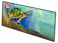 Loggerhead Sea Turtle Runner Mat 28x58 Front Door Mat Indoor Outdoor Rugs for Entryway Hallway Foyer Non Slip Washable Wide Doormat