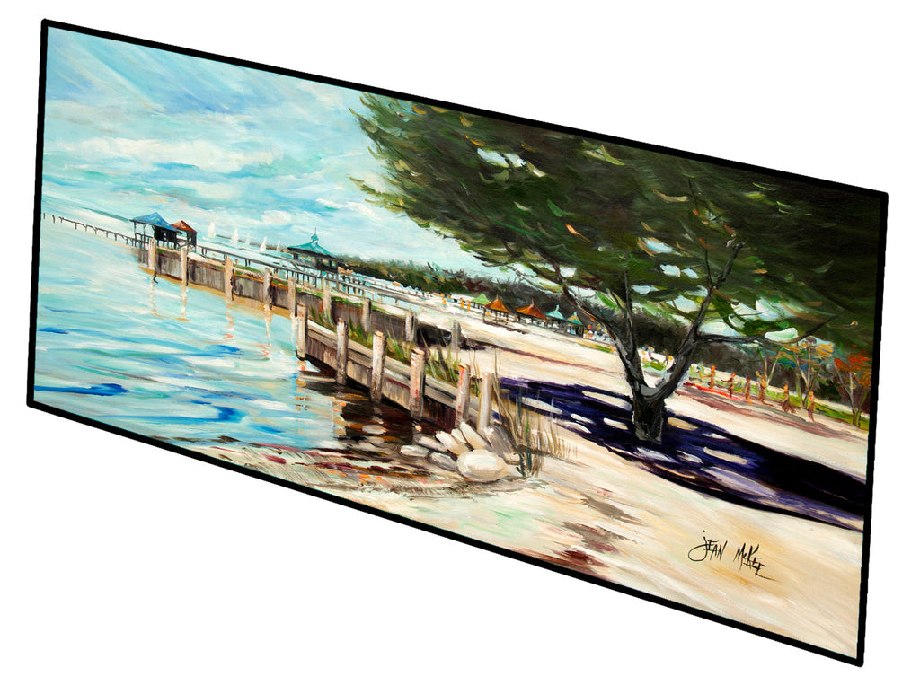 Going to the Pier Sailboats Runner Mat 28x58 Front Door Mat Indoor Outdoor Rugs for Entryway Hallway Foyer Non Slip Washable Wide Doormat