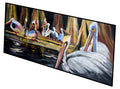 Black Pelicans Runner Mat 28x58 Front Door Mat Indoor Outdoor Rugs for Entryway Hallway Foyer Non Slip Washable Wide Doormat