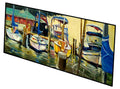 Sailboats Yacht Club Runner Mat 28x58 Front Door Mat Indoor Outdoor Rugs for Entryway Hallway Foyer Non Slip Washable Wide Doormat