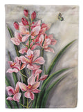 Orchids by Judith Yates House Flag 28x40 Porch Sleeve Pole Decorative Outside Yard Banner Artwork Wall Hanging, Polyester