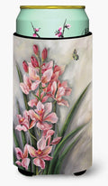 Orchids by Judith Yates Tall Boy Hugger Can Cooler Sleeve Machine Washable Drink Collapsible Insulator Beverage Insulated Holder