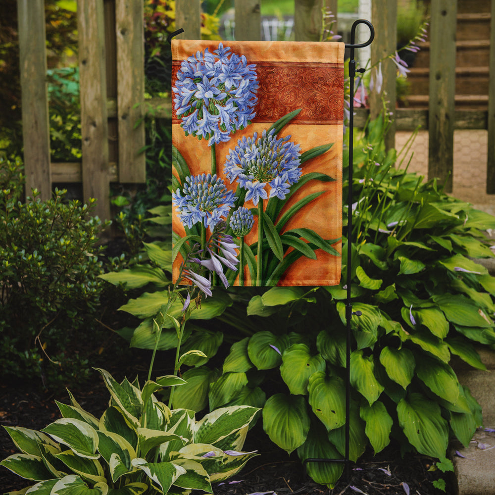 Agapanthus by Judith Yates Garden Flag Mailbox Decorative Yard Banner Outside Patio Artwork for Flower Beds, Garden Size, Multicolor