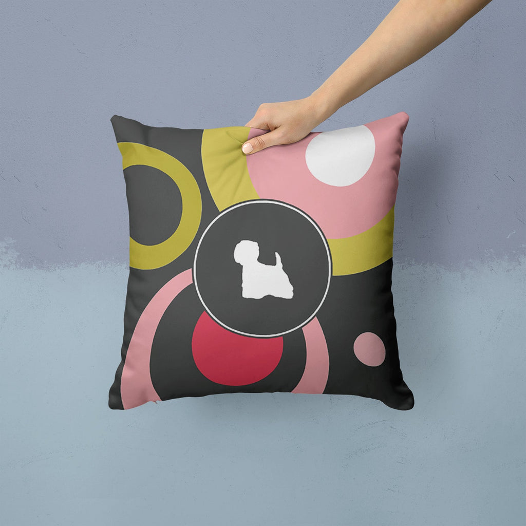 Decorative Throw Pillow 14x14 Indoor Outdoor Accent Cushion, Fabric Cover with Insert for Sofa, Bed, Porch & Living Room