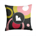 Decorative Throw Pillow 14x14 Indoor Outdoor Accent Cushion, Fabric Cover with Insert for Sofa, Bed, Porch & Living Room