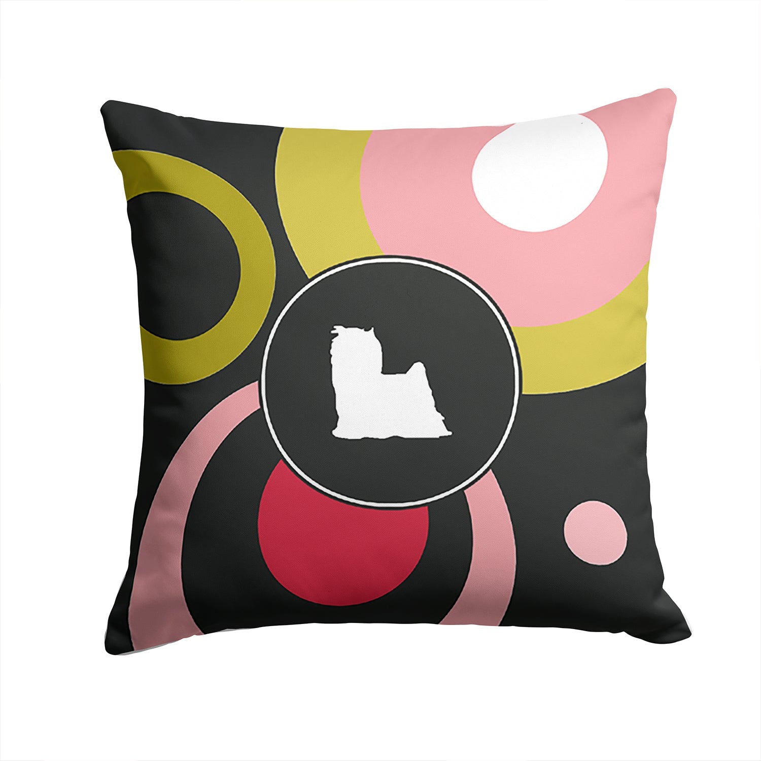 Decorative Throw Pillow 14x14 Indoor Outdoor Accent Cushion, Fabric Cover with Insert for Sofa, Bed, Porch & Living Room