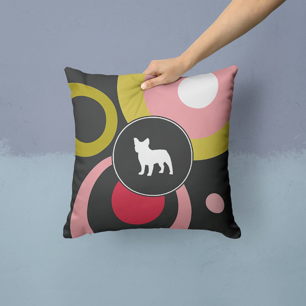 Decorative Throw Pillow 14x14 Indoor Outdoor Accent Cushion, Fabric Cover with Insert for Sofa, Bed, Porch & Living Room