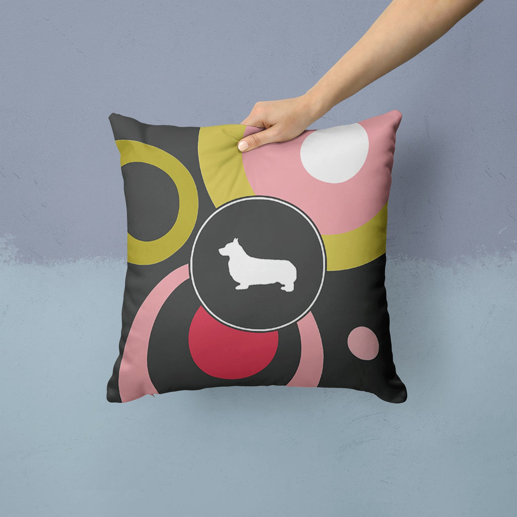 Decorative Throw Pillow 14x14 Indoor Outdoor Accent Cushion, Fabric Cover with Insert for Sofa, Bed, Porch & Living Room