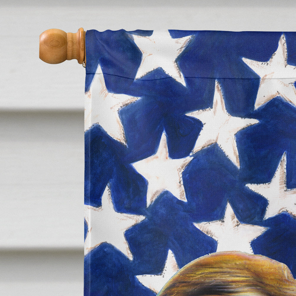 USA American Flag with Jack Russell Terrier House Flag 28x40 Porch Sleeve Pole Decorative Outside Yard Banner Artwork Wall Hanging, Polyester