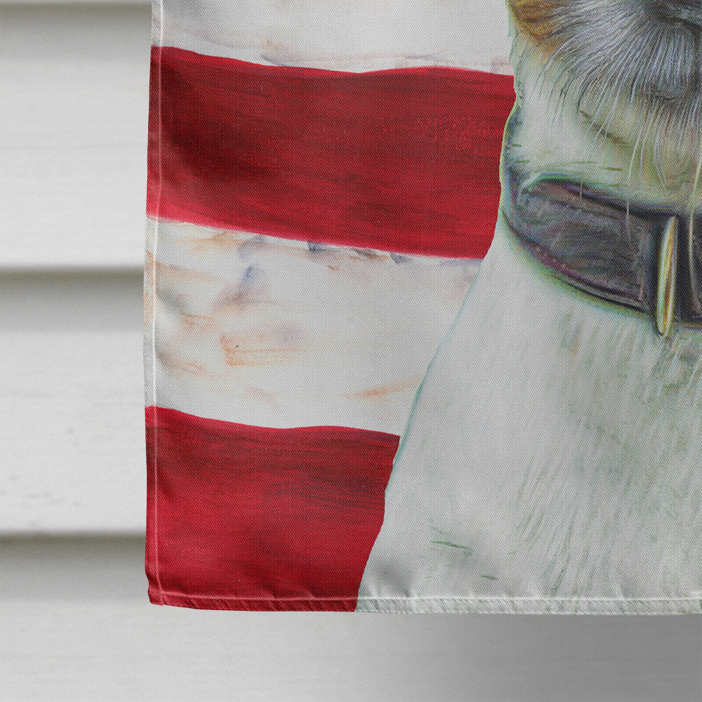 USA American Flag with Jack Russell Terrier House Flag 28x40 Porch Sleeve Pole Decorative Outside Yard Banner Artwork Wall Hanging, Polyester