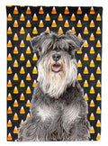 Candy Corn Halloween Schnauzer House Flag 28x40 Porch Sleeve Pole Decorative Outside Yard Banner Artwork Wall Hanging, Polyester