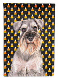 Candy Corn Halloween Schnauzer House Flag 28x40 Porch Sleeve Pole Decorative Outside Yard Banner Artwork Wall Hanging, Polyester