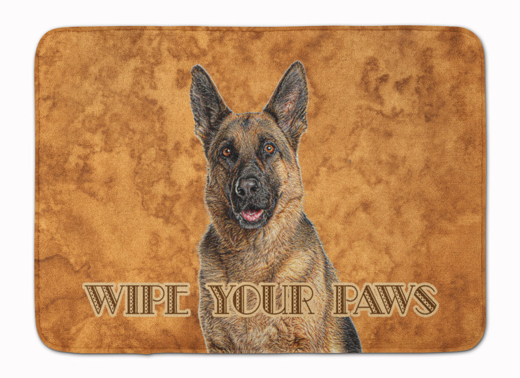 German Shepherd Wipe your Paws Memory Foam Kitchen Mat Machine Washable Anti-Fatigue Cushion Comfort Bath or Kitchen Rug