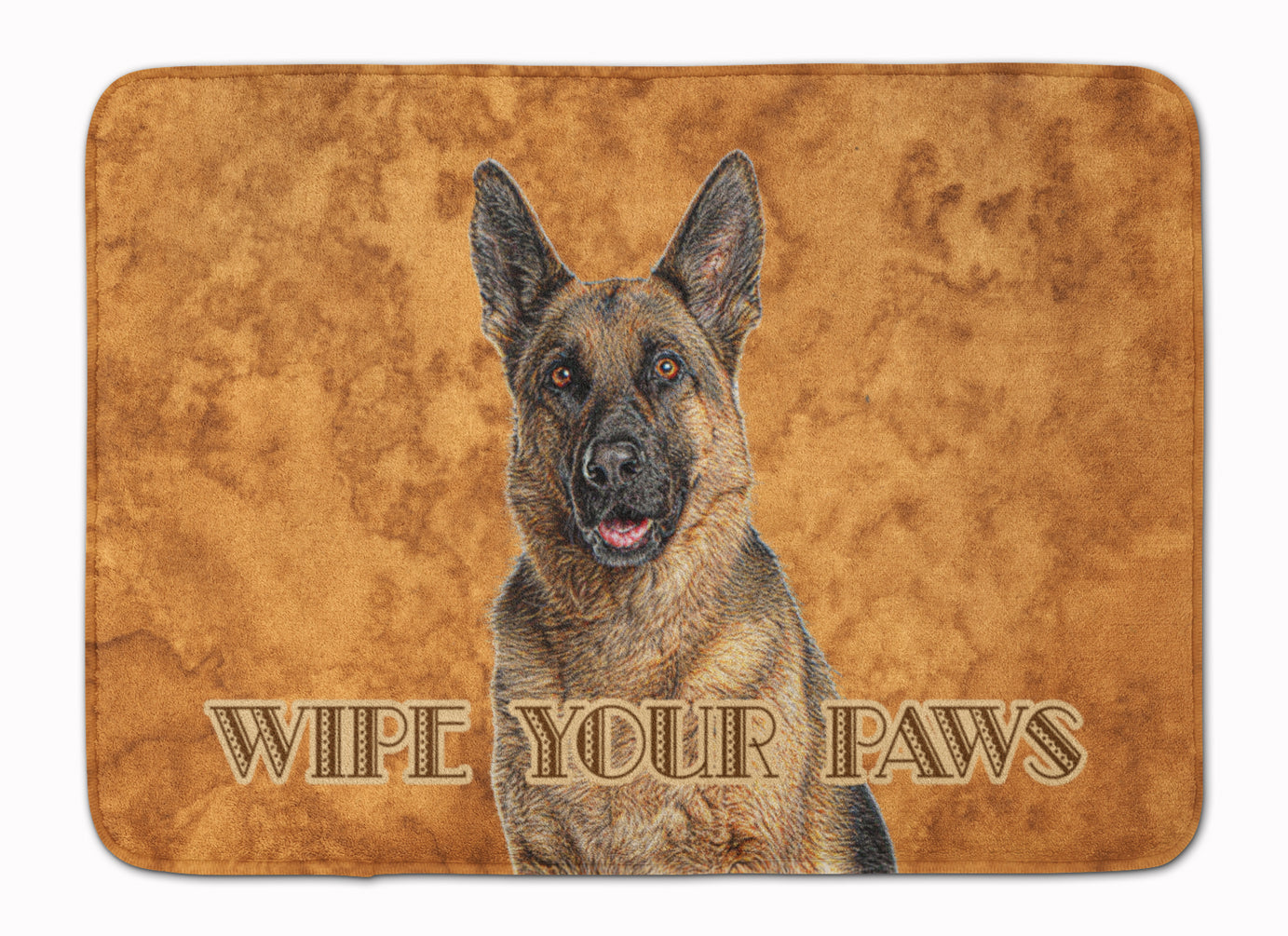 German Shepherd Wipe your Paws Memory Foam Kitchen Mat Machine Washable Anti-Fatigue Cushion Comfort Bath or Kitchen Rug