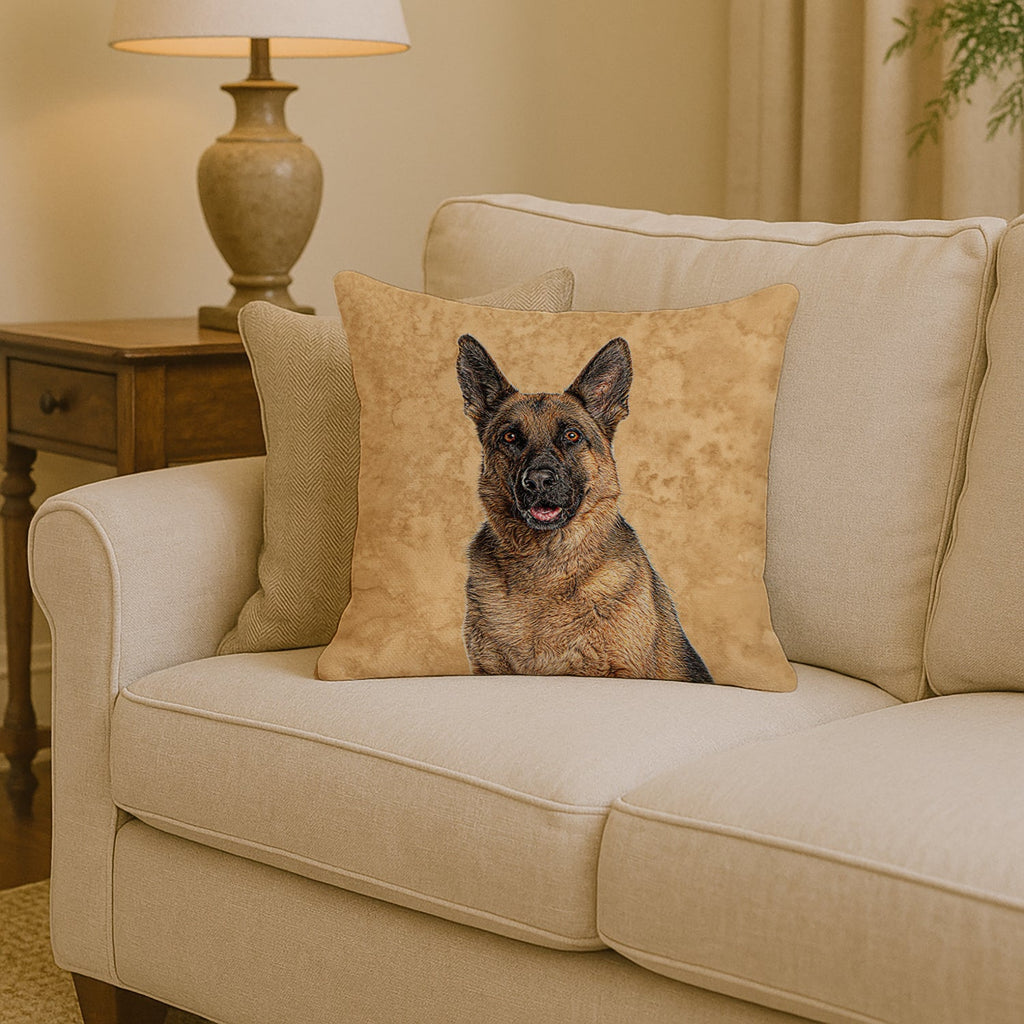 Jack Russell Terrier Decorative Throw Pillow 14x14 Indoor Outdoor Accent Cushion, Fabric Cover with Insert for Sofa, Bed, Porch & Living Room