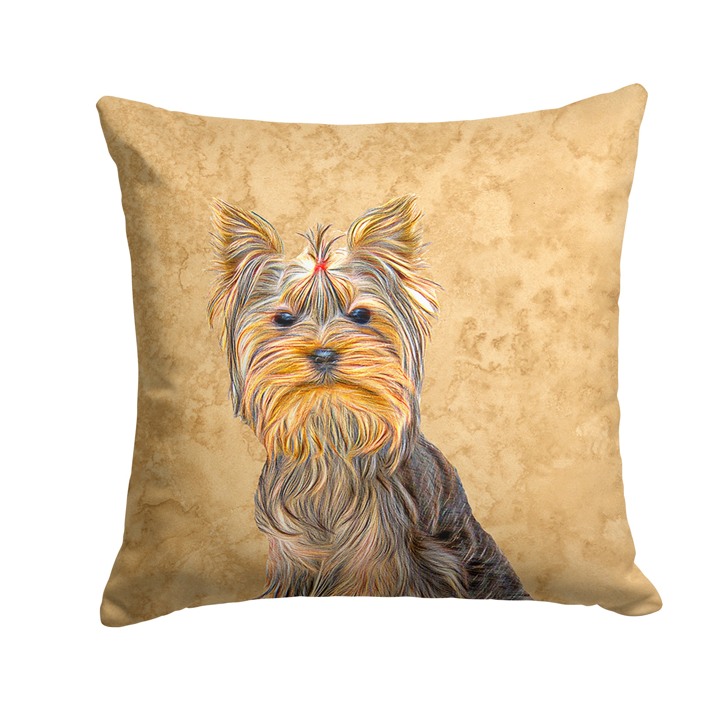 Schnauzer Decorative Throw Pillow 14x14 Indoor Outdoor Accent Cushion, Fabric Cover with Insert for Sofa, Bed, Porch & Living Room