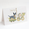 Australian Cattle Dog Greeting Cards Pack of 8 Blank Cards with Envelopes Whimsical A7 Size 5x7