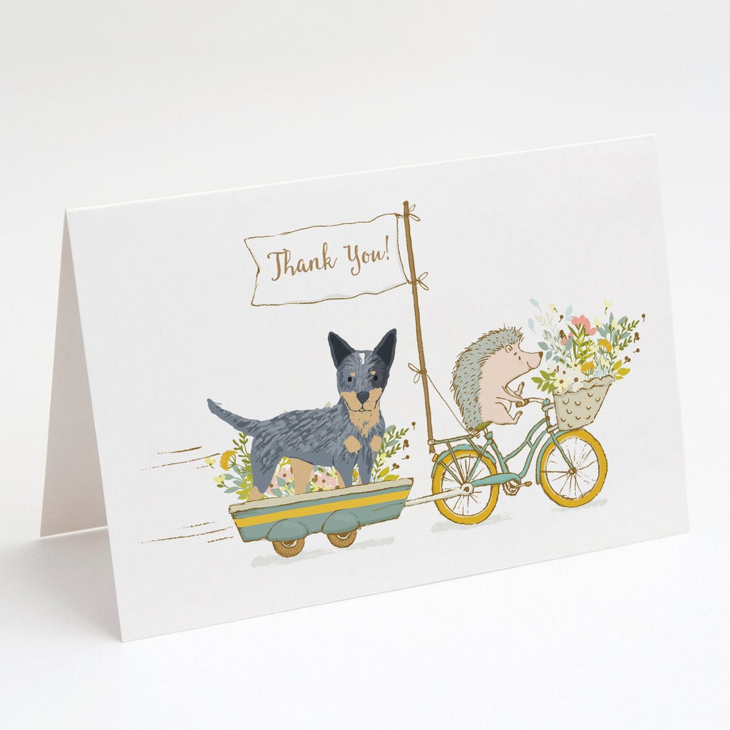 Australian Cattle Dog Patch Greeting Cards Pack of 8 Blank Cards with Envelopes Whimsical A7 Size 5x7