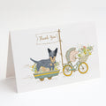 Australian Cattle Dog Patch Greeting Cards Pack of 8 Blank Cards with Envelopes Whimsical A7 Size 5x7