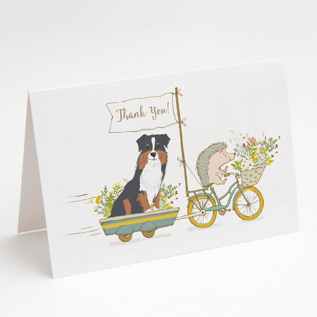 Australian Shepherd Black Tricolor Greeting Cards Pack of 8 Blank Cards with Envelopes Whimsical A7 Size 5x7