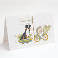 Australian Shepherd Black Tricolor Greeting Cards Pack of 8 Blank Cards with Envelopes Whimsical A7 Size 5x7
