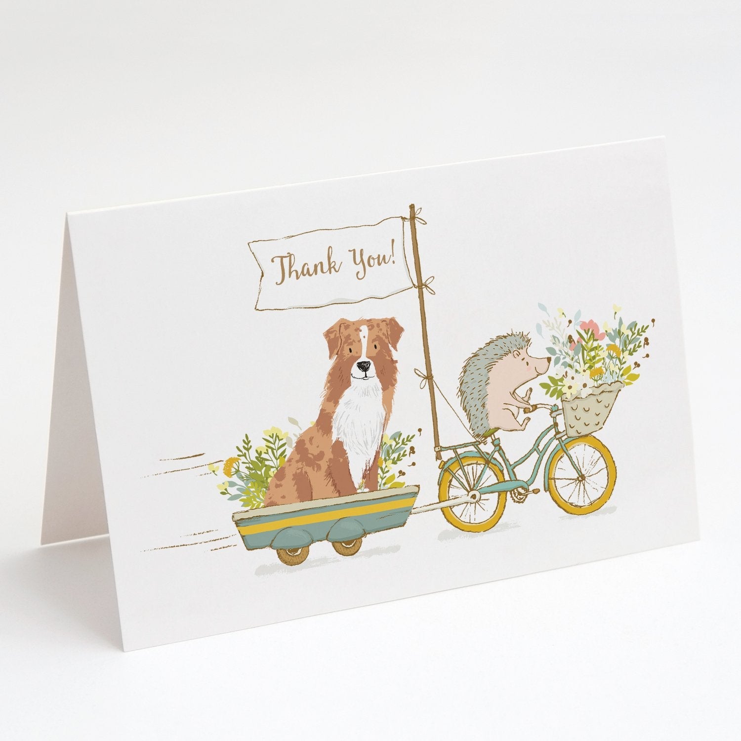 Australian Shepherd Red Merle Greeting Cards Pack of 8 Blank Cards with Envelopes Whimsical A7 Size 5x7