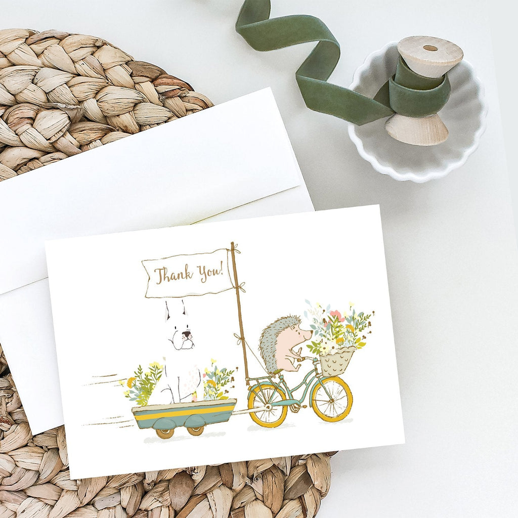 Boxer White Cropped Ears Greeting Cards Pack of 8 Blank Cards with Envelopes Whimsical A7 Size 5x7
