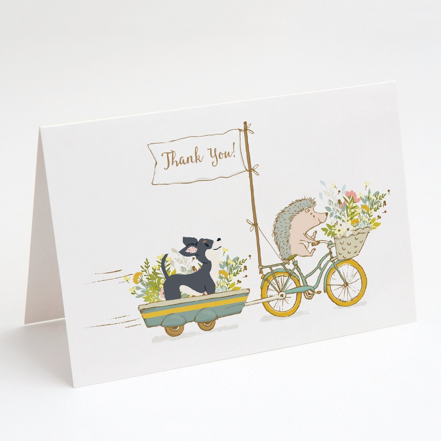 Chihuahua Black and White Greeting Cards Pack of 8 Blank Cards with Envelopes Whimsical A7 Size 5x7