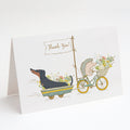 Dachshund Black and Tan Greeting Cards Pack of 8 Blank Cards with Envelopes Whimsical A7 Size 5x7