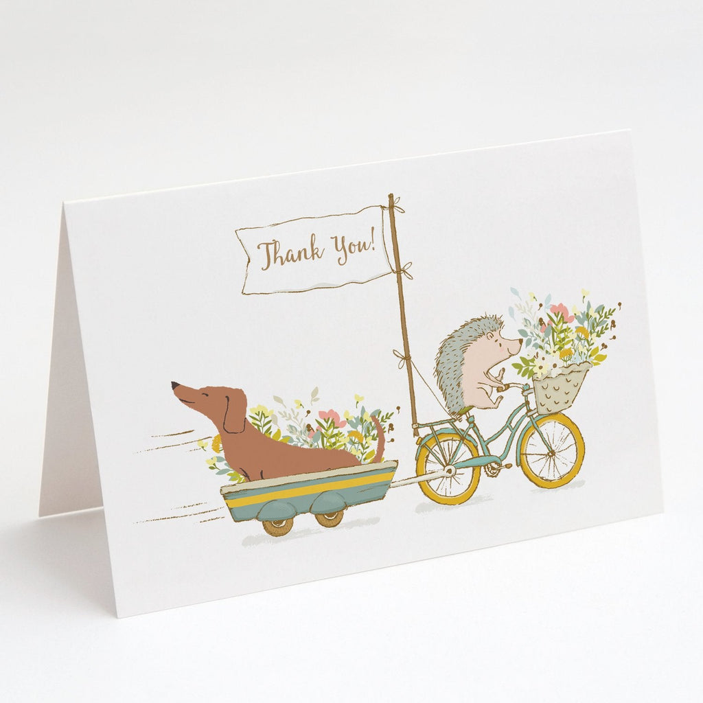Dachshund Red Greeting Cards Pack of 8 Blank Cards with Envelopes Whimsical A7 Size 5x7
