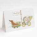 Dachshund Red Greeting Cards Pack of 8 Blank Cards with Envelopes Whimsical A7 Size 5x7