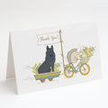 German Shepherd Black Greeting Cards Pack of 8 Blank Cards with Envelopes Whimsical A7 Size 5x7