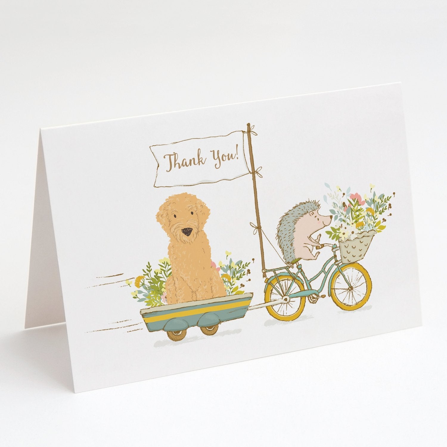 Goldendoodle Greeting Cards Pack of 8 Blank Cards with Envelopes Whimsical A7 Size 5x7