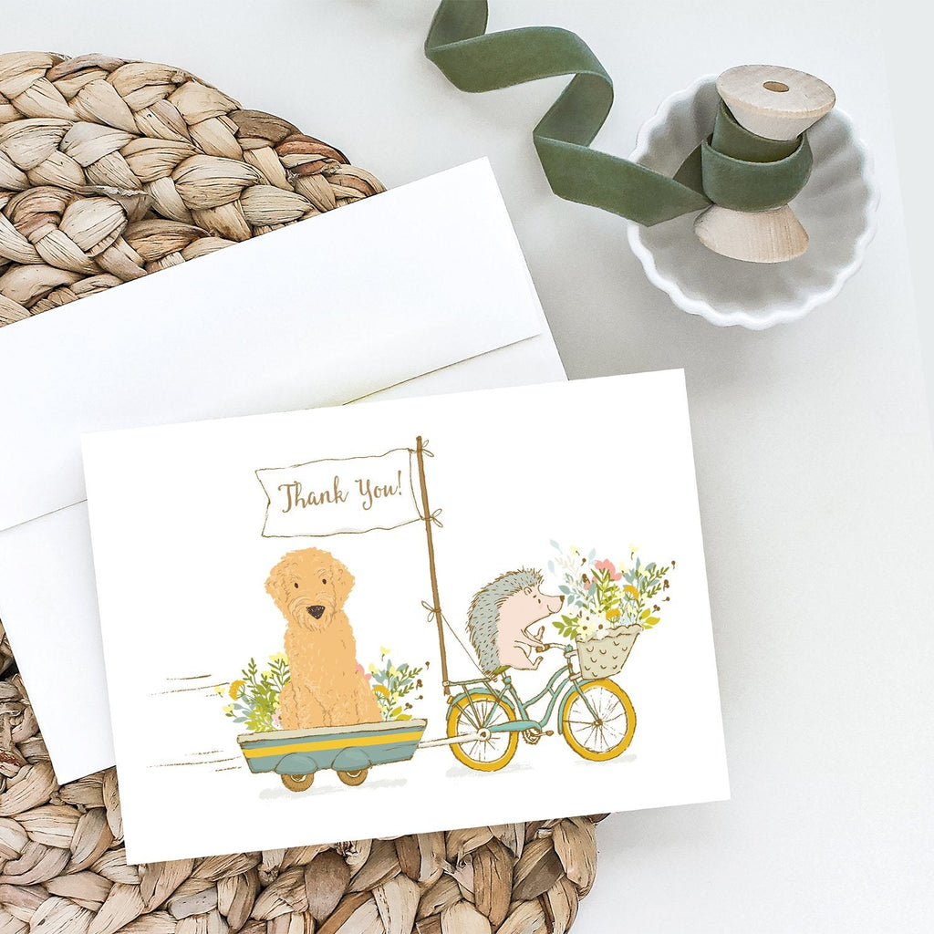 Goldendoodle Greeting Cards Pack of 8 Blank Cards with Envelopes Whimsical A7 Size 5x7