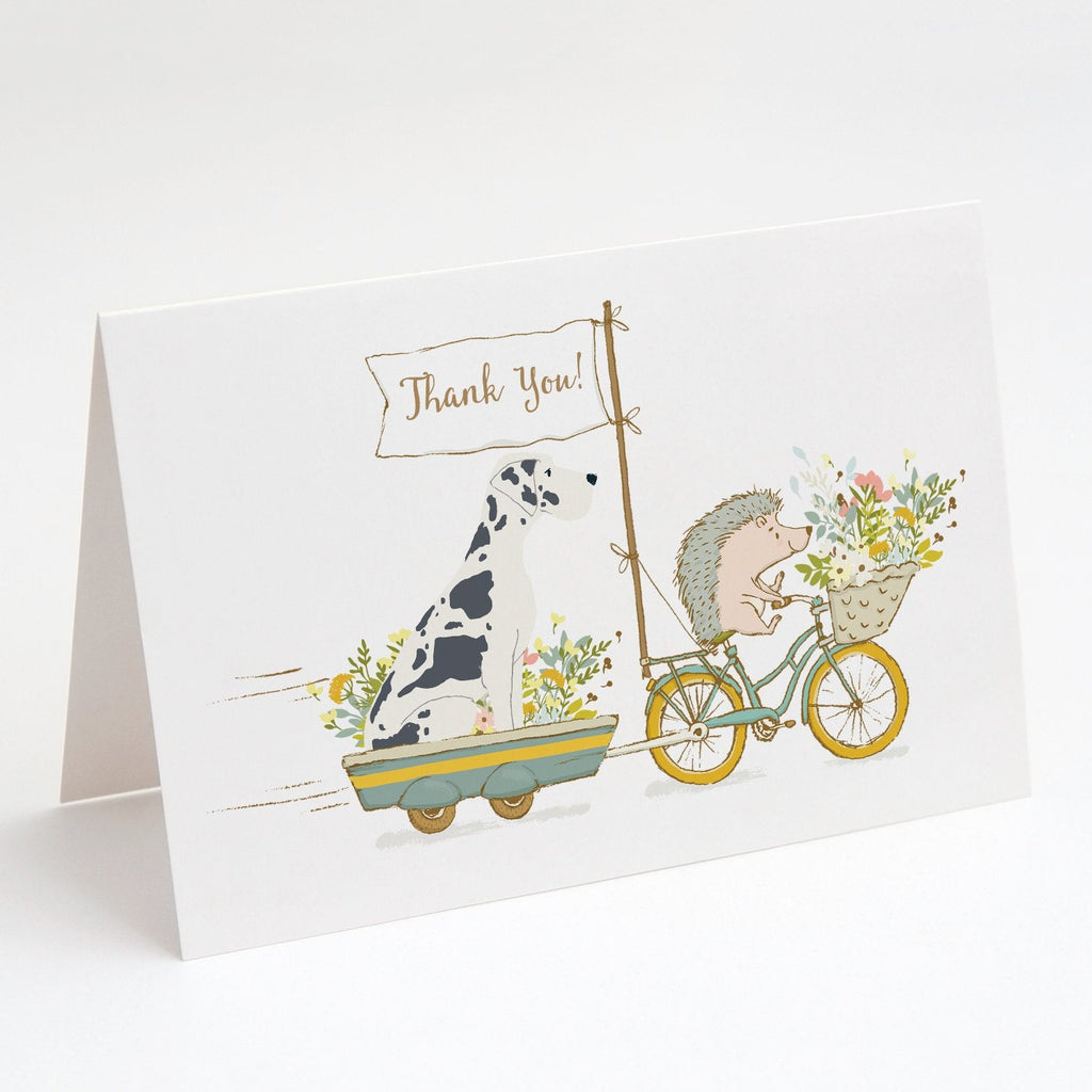 Great Dane Harlequin Natural Ears Greeting Cards Pack of 8 Blank Cards with Envelopes Whimsical A7 Size 5x7