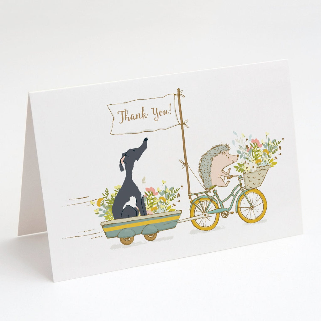 Greyhound Black and White Greeting Cards Pack of 8 Blank Cards with Envelopes Whimsical A7 Size 5x7