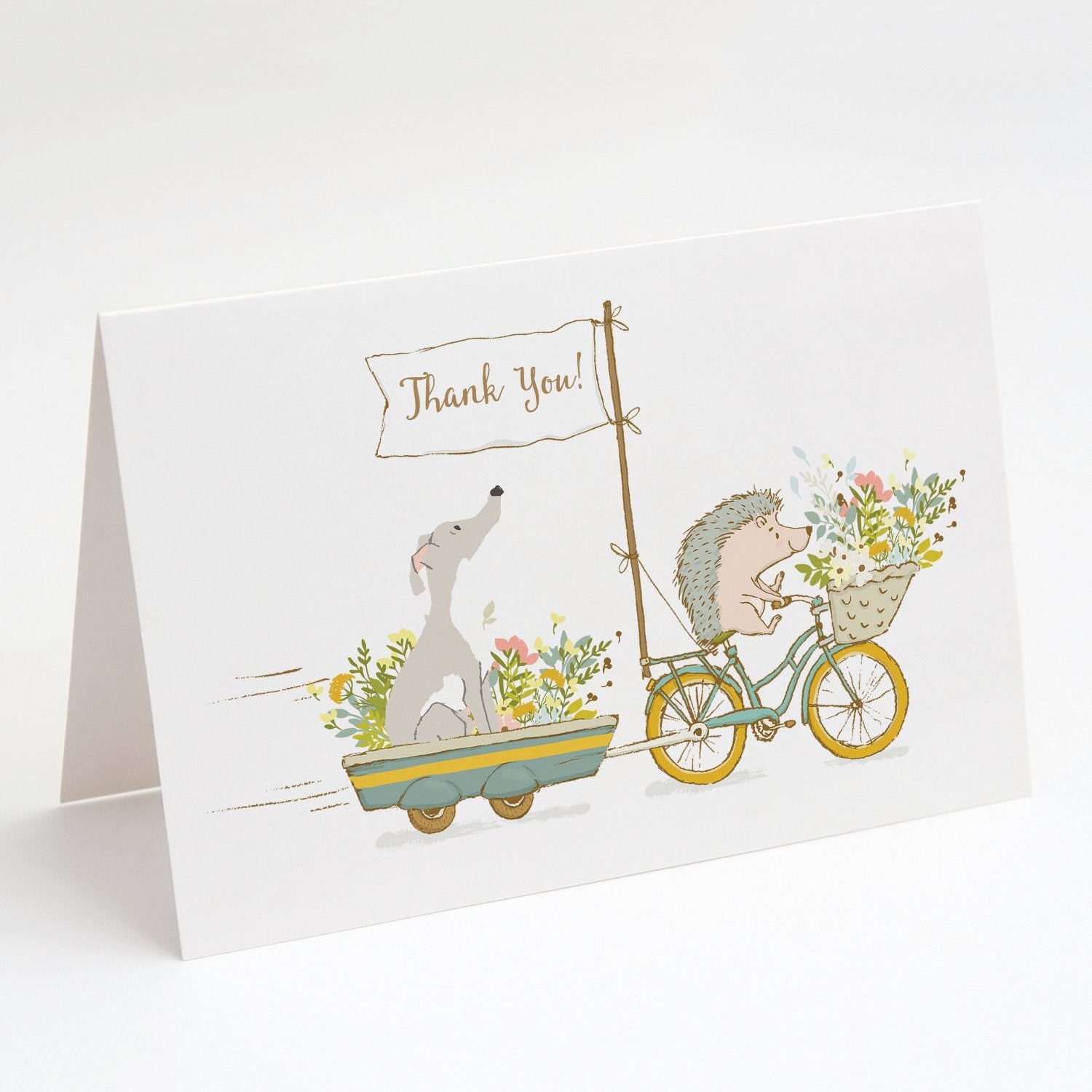 Greyhound Greeting Cards Pack of 8 Blank Cards with Envelopes Whimsical A7 Size 5x7